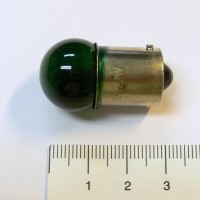 Žárovka zelená jedno vlákno 12V/21W (BA15s) Highway Hawk pro světla na motorku